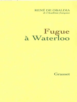 cover image of Fugue à Waterloo